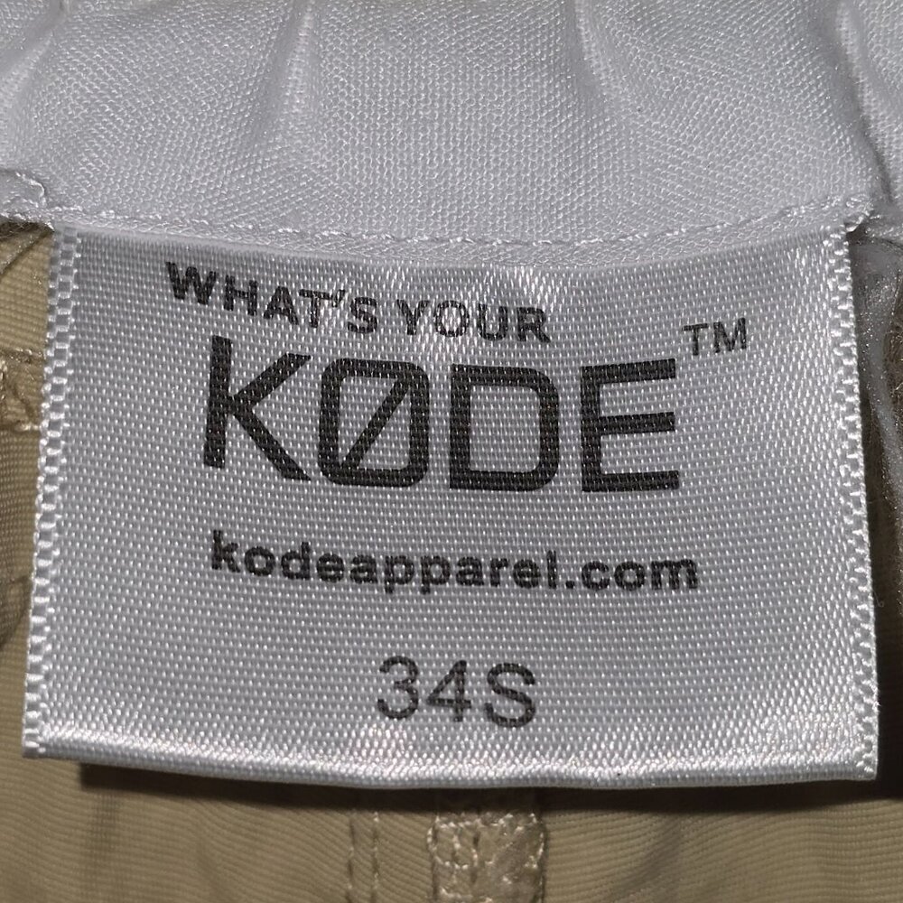 KODE APPEAL MENS CARGO SHORTS NYLON KHAKI COLOR SIZE 34 EUC - Picture 4 of 6